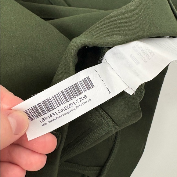 NWT Quince Ultra-Stretch Ponte Straight Leg Pant Olive - Picture 10 of 10